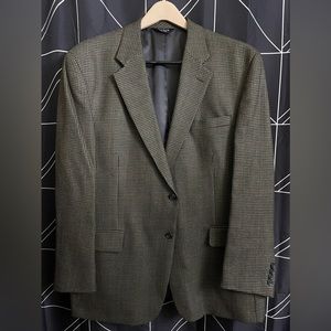 JoS. A. BANK Houndstooth 100% Wool Suit Jacket 46R
